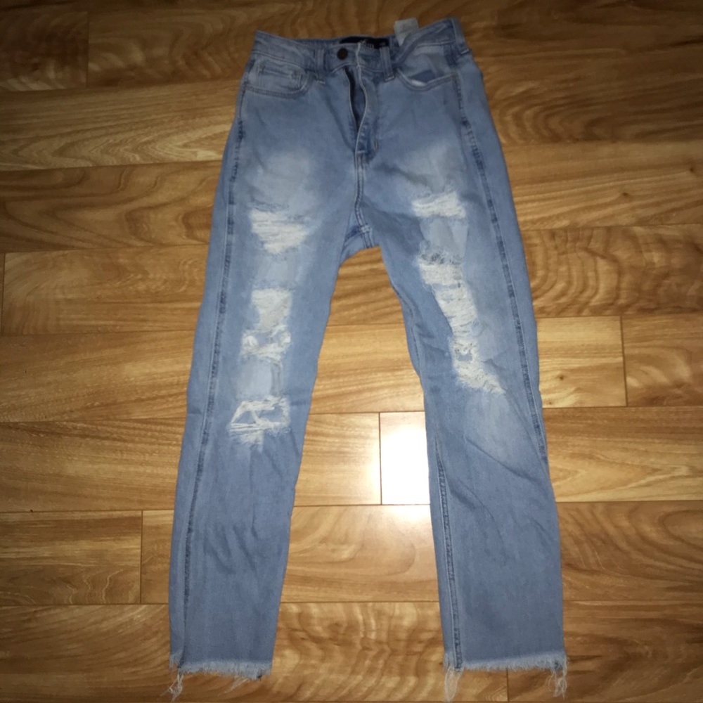 hollister mom jeans